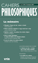 Cahiers philosophiques, no 149